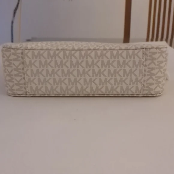 Michael Kors Beige Monogram Crossbody Bag - Picture 4 of 4